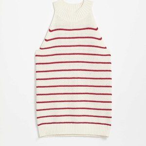 Loft Shimmer Stripe Stitchy Halter Sweater